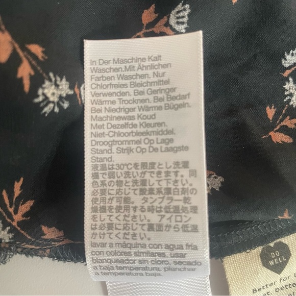 Madewell Challis Sophia Mini Dress in Black Woodland Floral 20424 - Picture 8 of 10